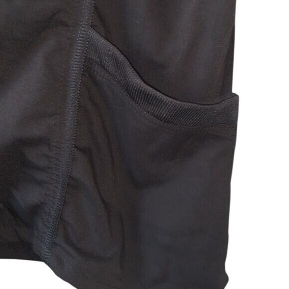 Beverly Hills Uniforms Womens Black V-Neck Scrub Top L Polyester/Spandex - Picture 3 of 8